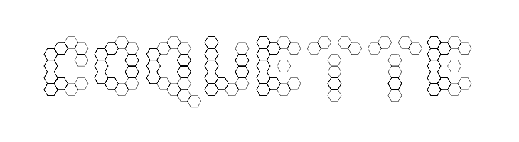 U Honeycombed  Free Fonts Download