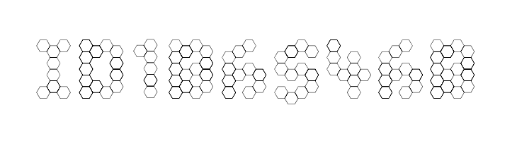 U Honeycombed  Free Fonts Download