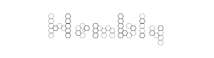 U Honeycombed  Free Fonts Download