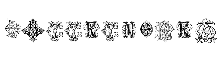 Intellecta Monograms Random Samples  Free Fonts Download