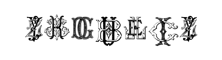 Intellecta Monograms Random Samples  Free Fonts Download