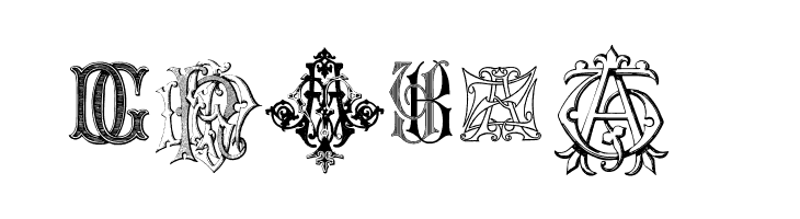 Intellecta Monograms Random Samples  Free Fonts Download