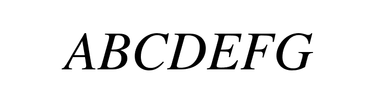 TeXGyreTermes-Italic  Free Fonts Download