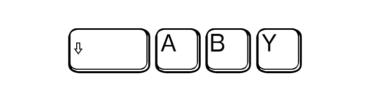 aa QWERTZ-Tasten  Free Fonts Download