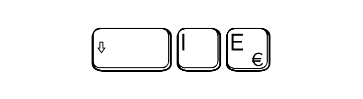 aa QWERTZ-Tasten  Free Fonts Download