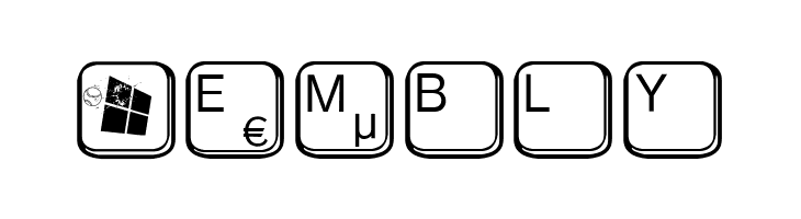 aa QWERTZ-Tasten  Free Fonts Download