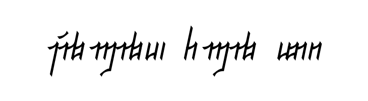 Jeernervaniaan Qelis NormalItalic  Free Fonts Download