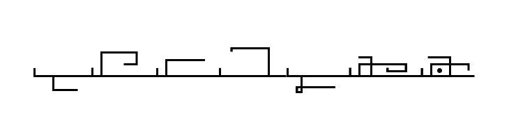 K&euml;ble Ruin alphabet Regular  Free Fonts Download