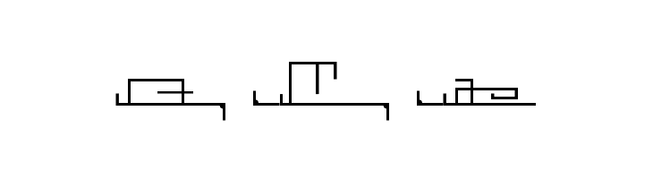 K&euml;ble Ruin alphabet Regular  Free Fonts Download