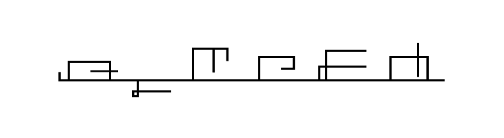 K&euml;ble Ruin alphabet Regular  Free Fonts Download