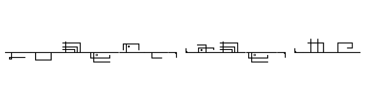 Këble Ruin alphabet Regular  Free Fonts Download
