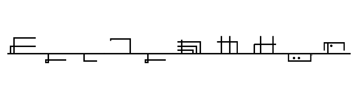 Këble Ruin alphabet Regular  Free Fonts Download