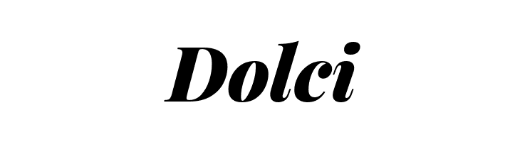 Dolci Playfair Display Black Italic Font