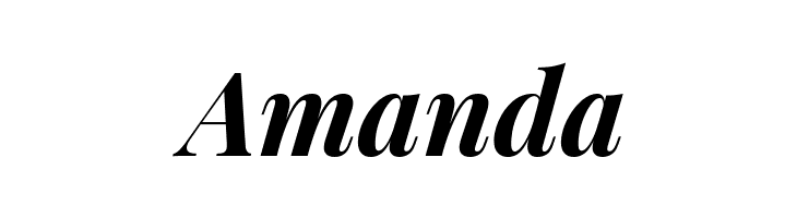 Amanda Playfair Display Bold Italic Font