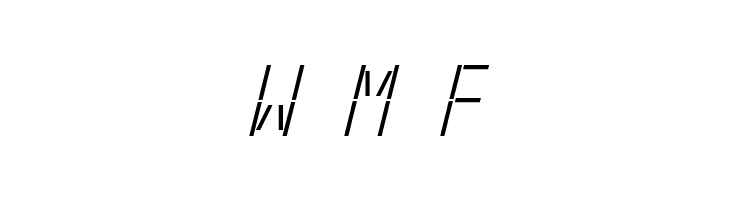 LED Real Italic  Free Fonts Download