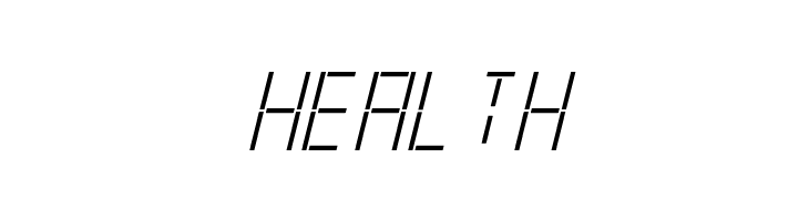 LED Real Italic  Free Fonts Download