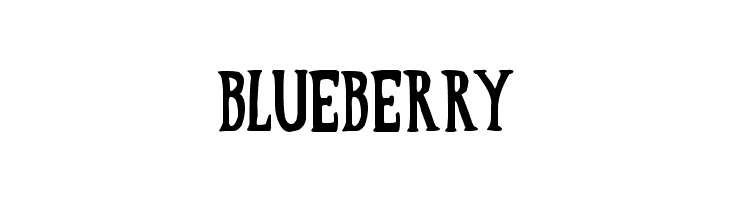 BLUEBERRY LOVE til KILLED Font