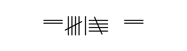 Tally Mark  Free Fonts Download