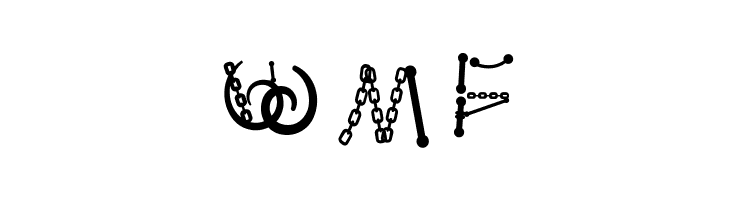 Body Piercing & Chains  Free Fonts Download
