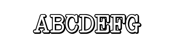 NeoBulletin Limited Shadow  Free Fonts Download