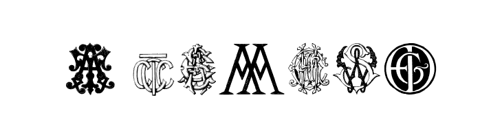 Intellecta Monograms Random Samples Two  Free Fonts Download