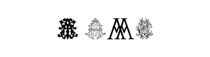 Intellecta Monograms Random Samples Two  Free Fonts Download