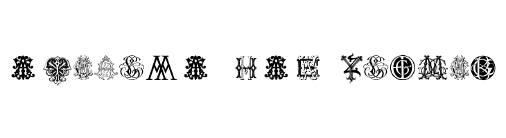 Intellecta Monograms Random Samples Two  Free Fonts Download