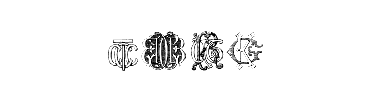 Intellecta Monograms Random Samples Two  Free Fonts Download