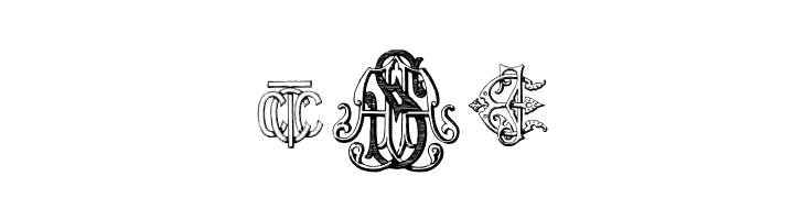 Intellecta Monograms Random Samples Two  Free Fonts Download