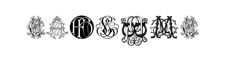 Intellecta Monograms Random Samples Two  Free Fonts Download