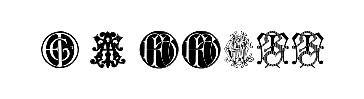 Intellecta Monograms Random Samples Two  Free Fonts Download