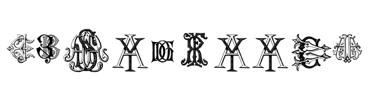 Intellecta Monograms Random Samples Two  Free Fonts Download
