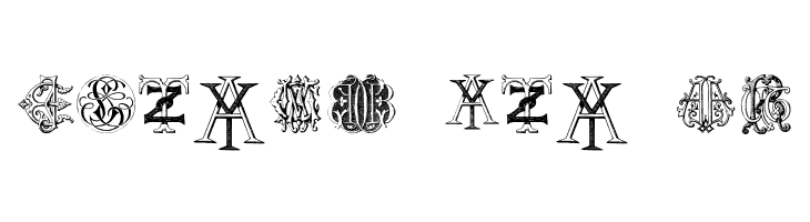 Intellecta Monograms Random Samples Two  Free Fonts Download