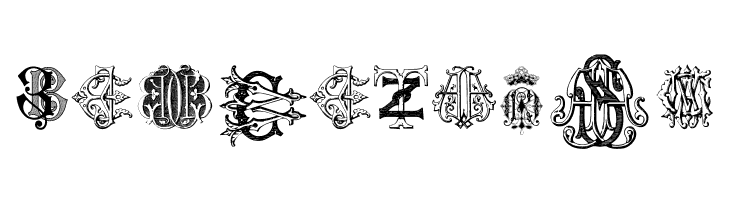 Intellecta Monograms Random Samples Two  Free Fonts Download