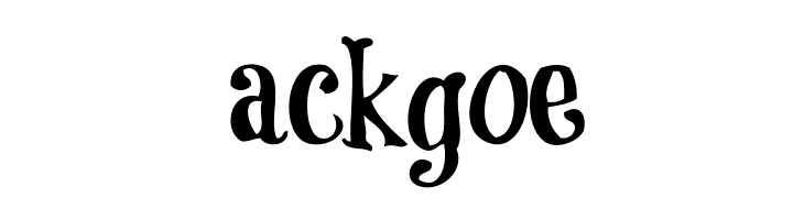 ackgoe CoolockBlack Font