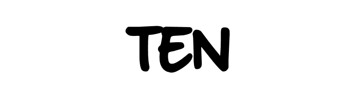 TEN mixtapeMike_TRIAL Font