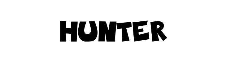 HUNTER BlablaHawk Font