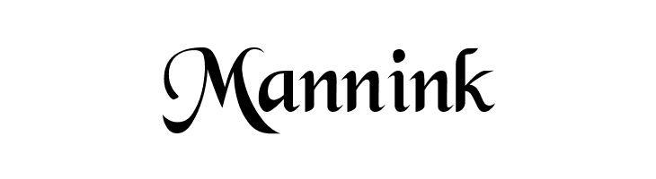 Mannink Black Chancery Font