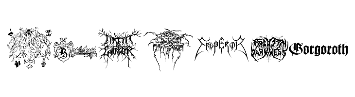Black Metal Logos  Free Fonts Download
