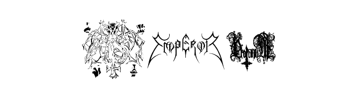 Black Metal Logos  Free Fonts Download