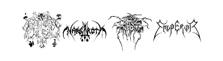 Black Metal Logos  Free Fonts Download