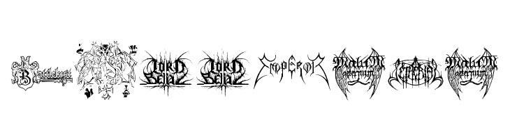 Black Metal Logos  Free Fonts Download