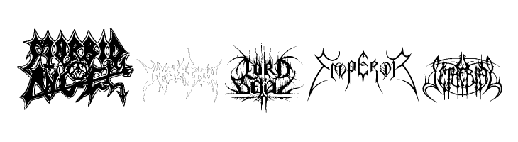 Black Metal Logos  Free Fonts Download