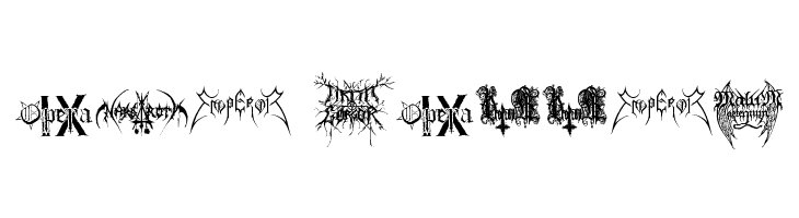 Black Metal Logos  Free Fonts Download