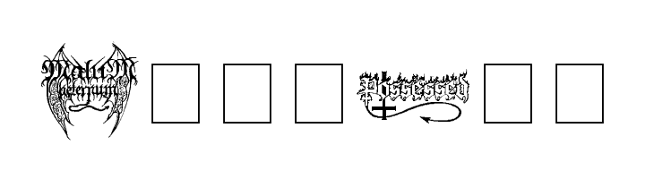 Black Metal Logos  Free Fonts Download