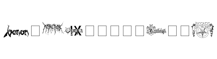 Black Metal Logos  Free Fonts Download