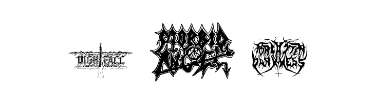 Black Metal Logos  Free Fonts Download