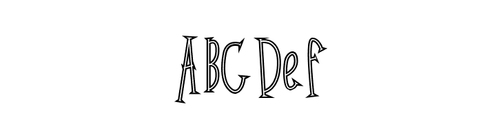 Kunang Kunang outline  Free Fonts Download