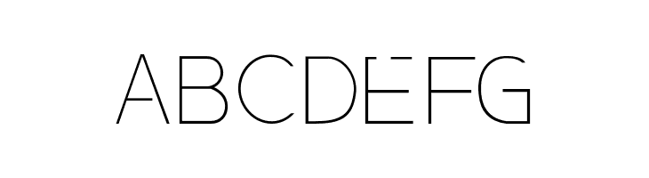 PresaUltralight  Free Fonts Download