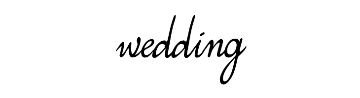 wedding Simplesnails by Haiku Font
